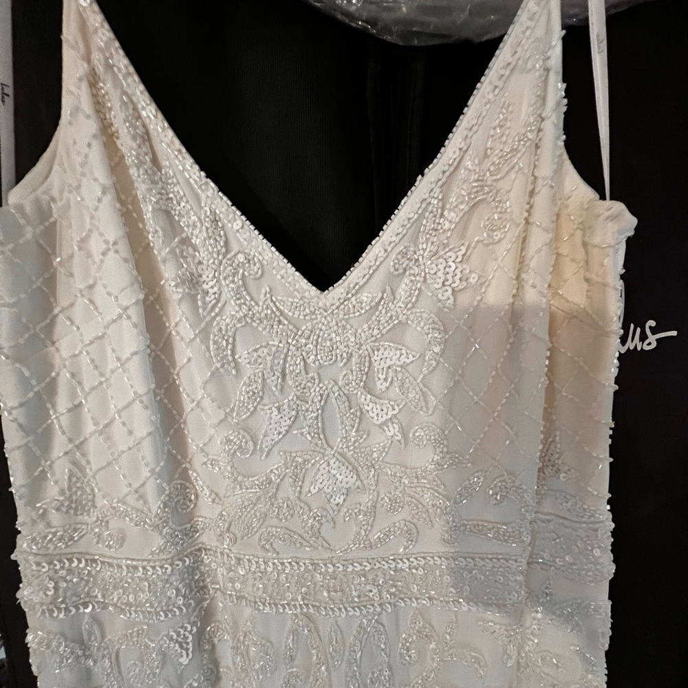 Lulu's Ivory Beaded Wedding Dress